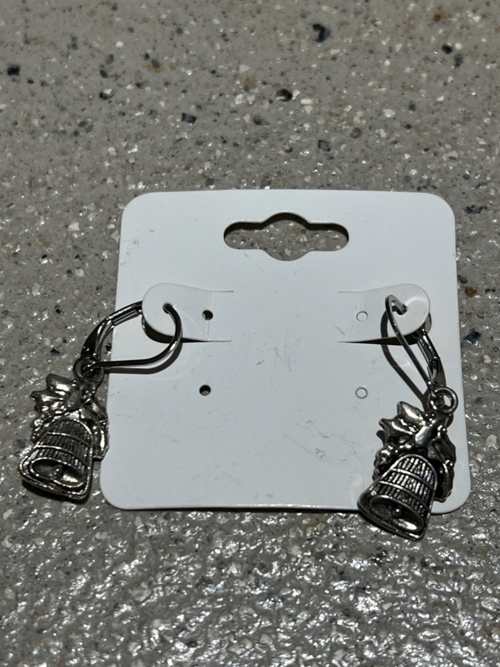 🌷6/$20🌷 Silver Bell Charm Hoop Earrings - Women Accessories